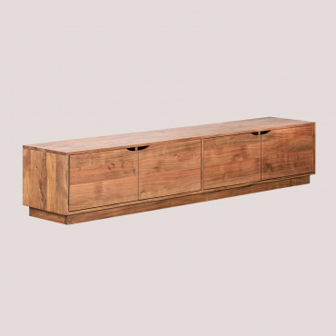Meuble Tv 200x40 Cm En Bois D'acacia Tasmani Brun Acacia - Sklum
