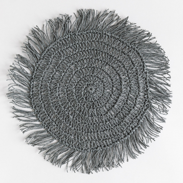 Dessous De Plat Décoratif Neely Gris Graphite - Sklum