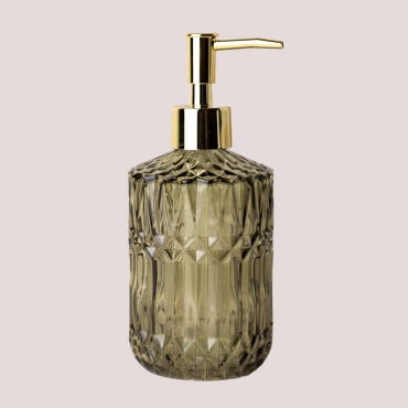 Distributeur De Savon En Verre Ovie Vert Olive - Sklum
