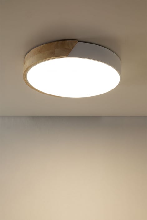 Plafonnier de plafond LED rond en fer Jan