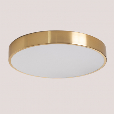Plafonnier Led (ø30 Cm) Piercy Doré - Sklum