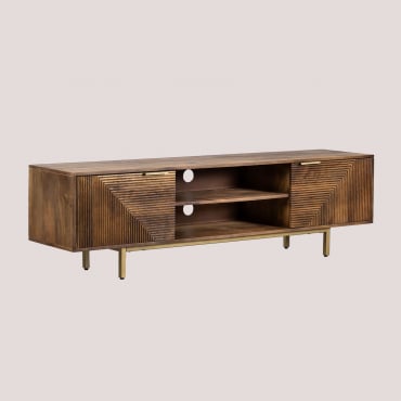 Meuble Tv En Bois De Manguier Baty ↔︎ 180 Cm - Sklum