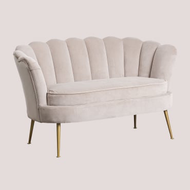 Canapé 2 Places Morla Brun Blé - Sklum