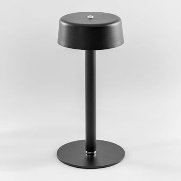 Lampe De Table Led Sans Fil Marcia Noir - Sklum