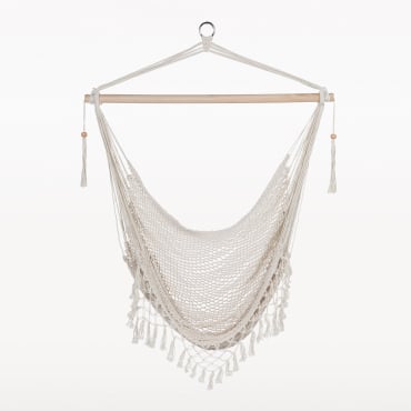 Fauteuil Suspendu De Jardin Thana Blanc Cassé - Sklum