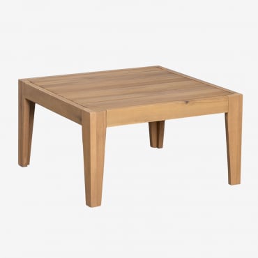 Table Basse De Jardin Carrée 60x60 Cm En Bois D'acacia Filips Brun Acacia - Sklum