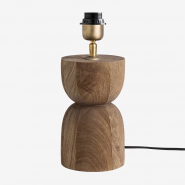 Pied De Lampe De Table En Manguier Diniz Bois De Mangue & ↑20 Cm - Sklum