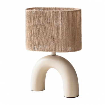 Lampe De Table En Céramique Finley Blanc Gardenia - Sklum
