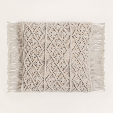 Coussin Carré Macramé (45x45 Cm) Narses A - Sklum