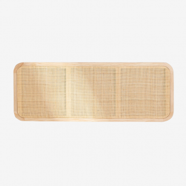 Tête De Lit Pour Lit Reyna De 135 Cm Et 150 Cm Marron Bois Naturel & 150 Cm - Sklum