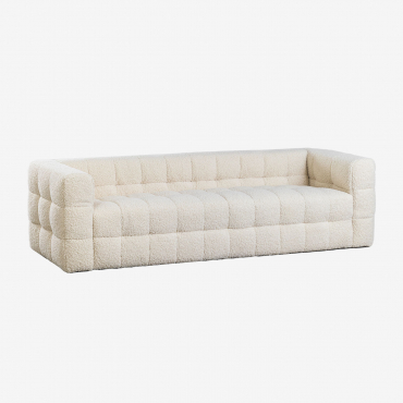 Sofa En Tissu Bouclette Harriet 4 Places - Sklum