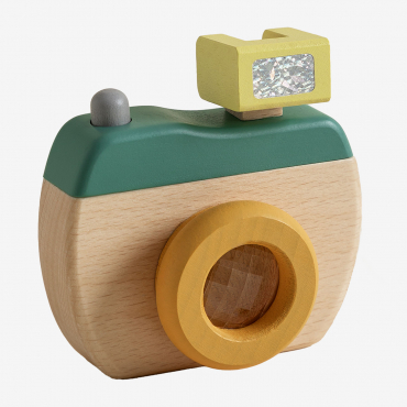 Appareil Photo En Bois Pour Enfants Pictu Moutarde - Sklum