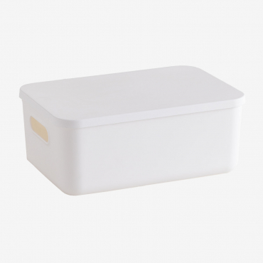 Boîte De Rangement En Polypropylène Yure Blanc & ↑12 Cm - Sklum