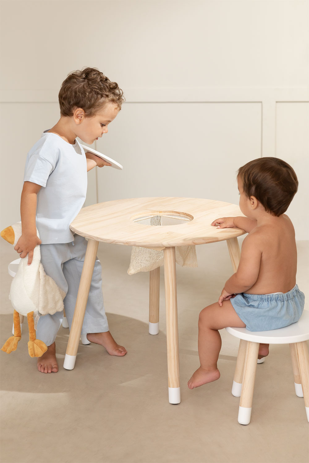 Table de jeux en bois pour enfants avec du sable 80x60x50cm Wendi Toys