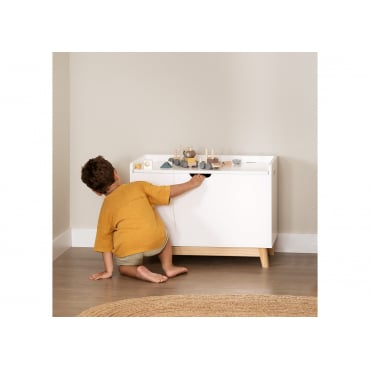 Coffre à jouets en MDF et bois de pin Tom Kids