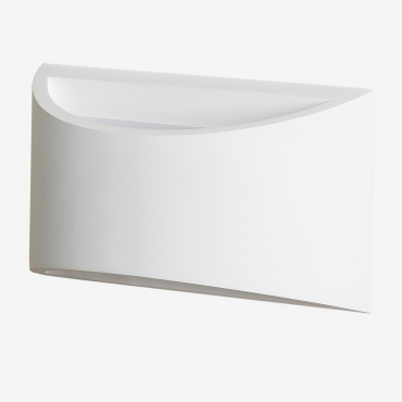 Applique Murale En Plâtre Lamara Blanc - Sklum