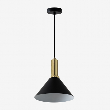 Plafonnier En Fer (ø25 Cm) Berien Noir - Sklum