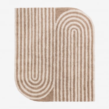 Tapis En Coton (246x160 Cm) Yasmiin Couleurs Naturelles - Sklum