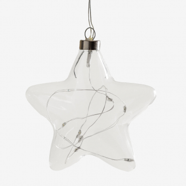 Figurine Lumineuse En Verre Led Serien Étoile - Sklum