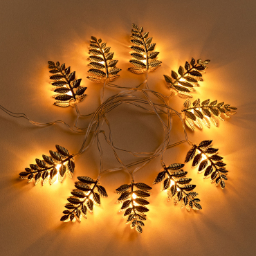 Guirlande Led Décorative Enves Jaune Or - Sklum
