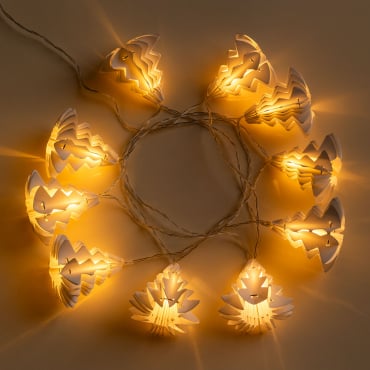 Guirlande De Noël Led (2,20 M) Abete Blanc Chaud - Sklum