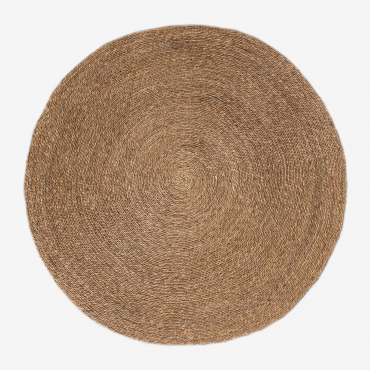 Tapis Rond En Jute (ø145 Cm) Drak Yute & Ø145 Cm - Sklum