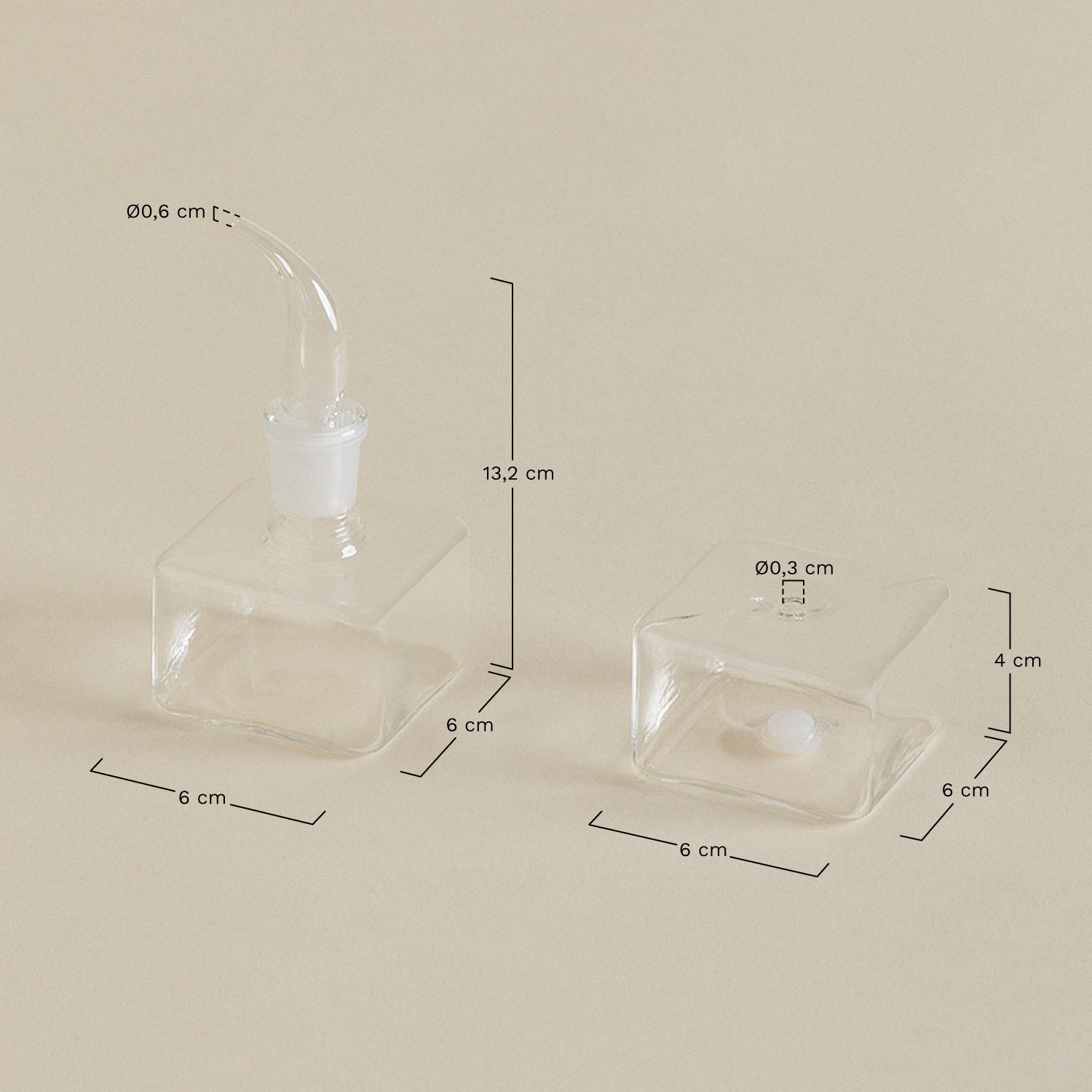 Distributeur Huile Vinaigre Verre 2 En 1 - Design Anti-goutte, Bec Verseur Coudé, Transparent, Pour Cuisine, Bar, Restaurant