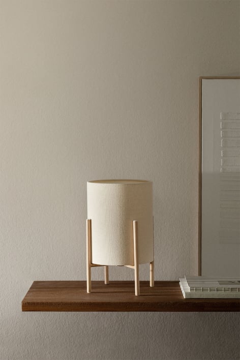 Lampe de table en tissu Saek