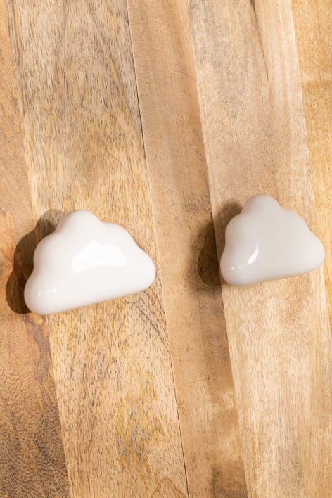 Pack de 2 poignées en céramique Nube Kids