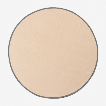Tapis Extérieur Rond (ø170 Cm) Tanida Brun Blé & Ø170 Cm - Sklum