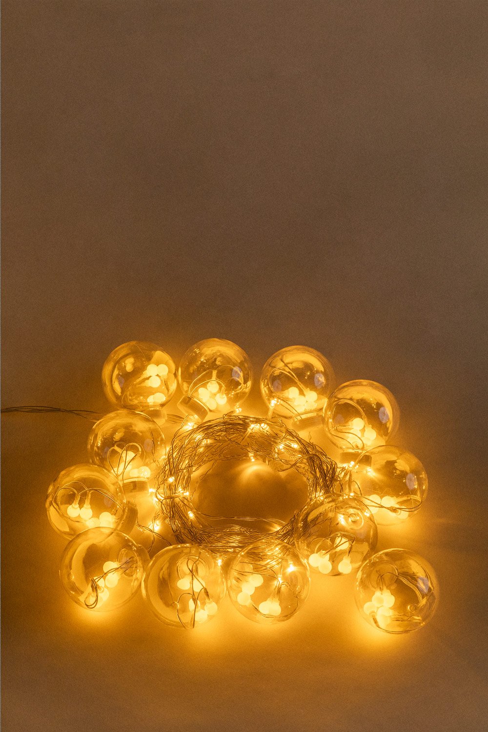 Rideau LED lumineux avec boules (4,70 m) Biro - SKLUM