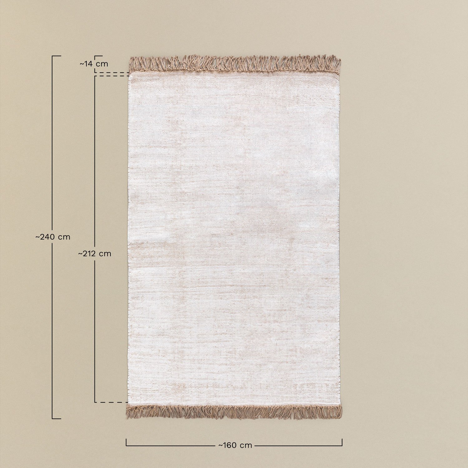 Tapis d'extérieur Nadiya (240x160 cm)    , mesures