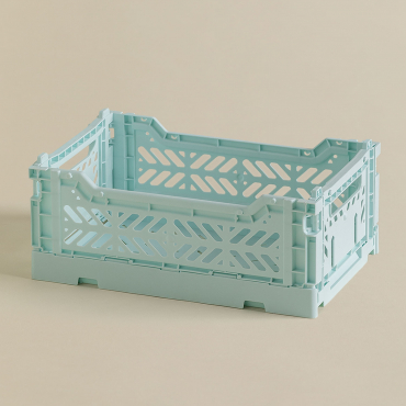 Boîte Pliante Et Empilable En Plastique Doli Bleu Eau & 26 Cm - Sklum