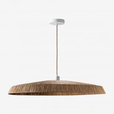 Suspension En Raphia Velcko Naturel - Sklum