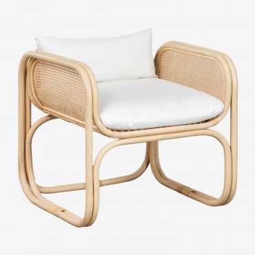 Fauteuil De Jardin En Rotin Wilbert Naturel - Sklum