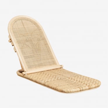 Chaise Longue En Rotin Ciara Naturel - Sklum