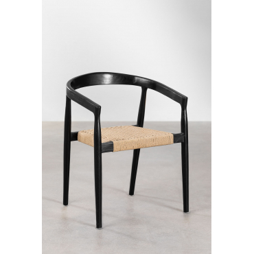 Lot de 2 chaises de salle à manger en bois de teck Visby Design