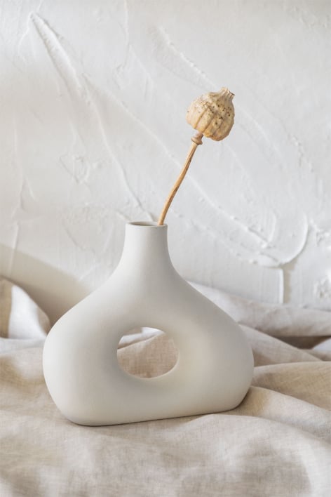 Vase en céramique Sabel - Blanc