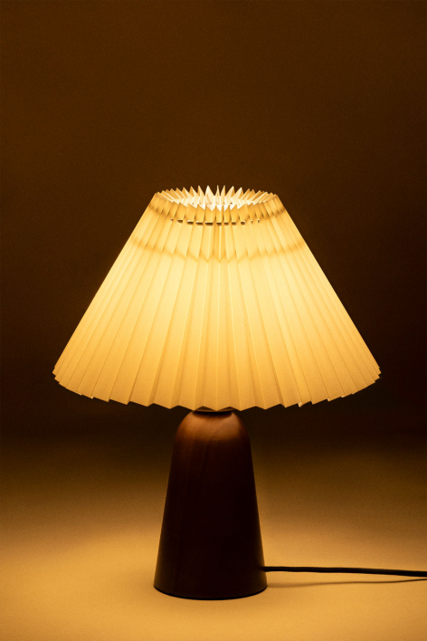 Lampe de table en bois Jeremaia