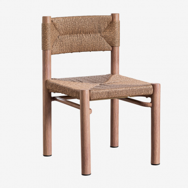 Lot De 4 Chaises De Jardin Greitiel Naturel - Sklum