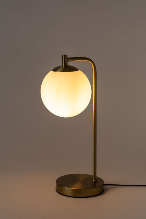 Lampe de table avec boule en cristal Uvol