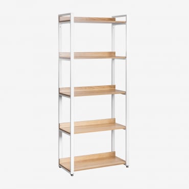 Étagère En Acier Et Bois Ariaster Naturel - Sklum