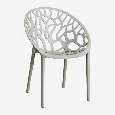 Chaise De Salle À Manger Empilable Ores Vert Kaki - Sklum