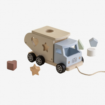 Camion En Bois Pour Enfants Verny Naturel - Sklum