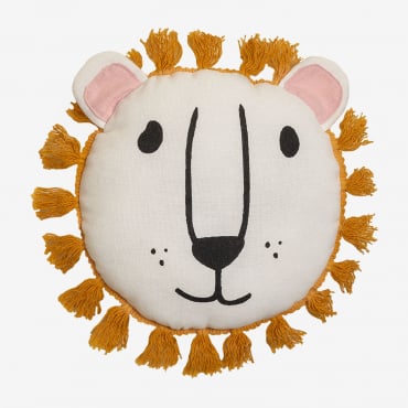 Coussin En Coton Pour Enfants Reynies Blanc - Sklum