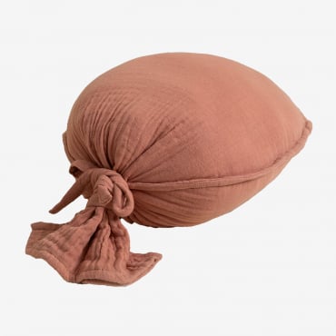 Coussin En Lin Lacour Kids Mousse Terracotta - Sklum