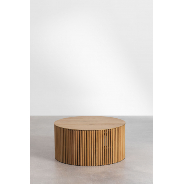 Table basse ronde en bois (Ø75 cm) Belmira