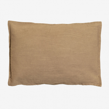 Coussin Rectangulaire En Coton (35x50 Cm) Guillaume Beige Lin - Sklum