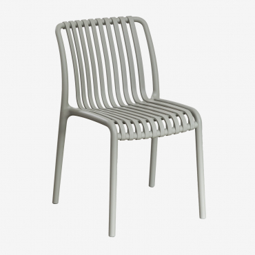 Lot De 4 Chaises De Jardin Empilables Wendell En Polypropylène Vert Kaki - Sklum