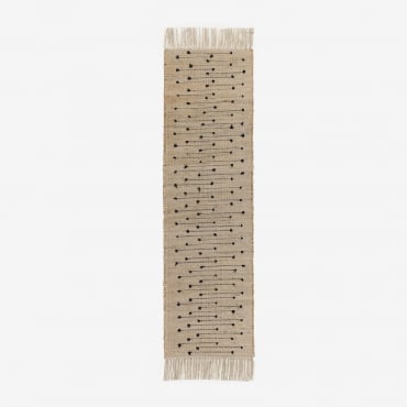 Chemin De Table En Coton Et Jute Gozlan Naturel - Sklum